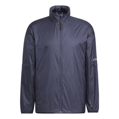 Adidas Originals Adidas Niuheaven Windbreaker Jacket 'navy' In Blue