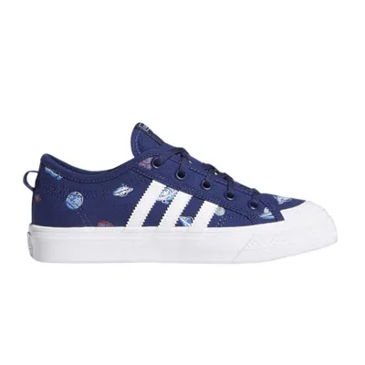 Pre-owned Adidas Originals Adidas Nizza J 'out Of This World' | Blue | Kid's Size 6