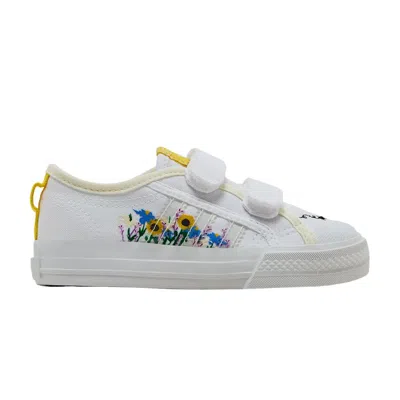 Pre-owned Adidas Originals Adidas Nizza Little Kid 'save The Bees' | White | Kid's Size 3