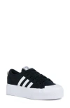 Adidas Originals Adidas Nizza Platform Sneaker In Black/white/white