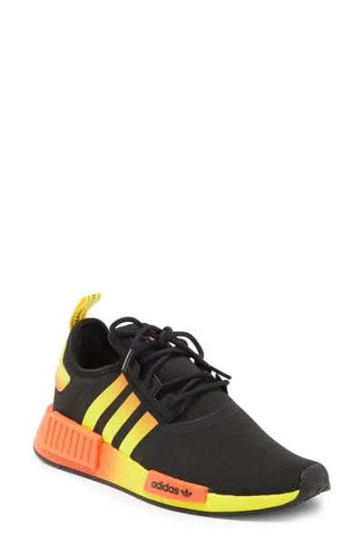 Adidas Originals Adidas Nmd R1 Sneaker In Core Black/semi Impact Orange