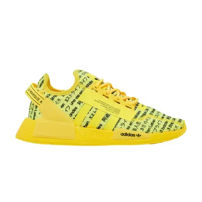 Pre-owned Adidas Originals Adidas Nmd_r1 V2 J 'all Over Print' | Yellow | Kid's Size 6
