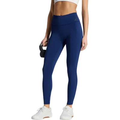 Adidas Originals Adidas Optime Workout Full Length Leggings In Blue