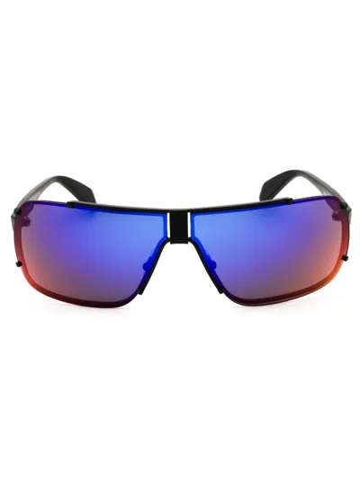 Adidas Originals Adidas Or0030 Sunglasses In White / Blue Mirror