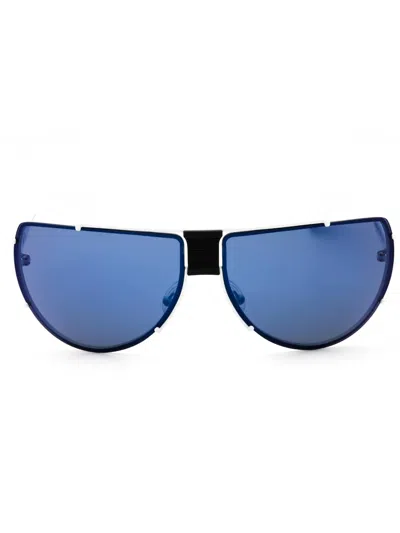 Adidas Originals Adidas Or0031 Sunglasses In White / Blue Mirror
