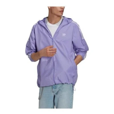 Adidas Originals Adidas Original Adicolor Classics 3-stripes Fullzip Windbreaker Jacket 'light Purple'