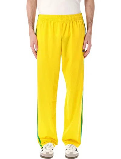 Adidas Originals Yellow Firebird Track Pants In Pattern