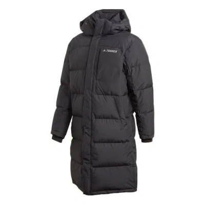 Adidas Originals Adidas Outdoor Casual Sports Hooded Down Jacket Couple Style Black