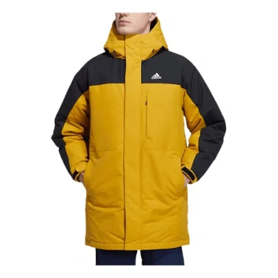 Adidas Originals Adidas Outdoor Stay Warm Down Jacket Couple Style Gold Color