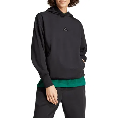 Adidas Originals Adidas Oversize Fleece Hoodie In Black