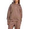 Adidas Originals Adidas Oversize Fleece Hoodie In Earth Strata