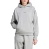 Adidas Originals Adidas Oversize Fleece Hoodie In Medium Grey Heather