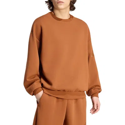 Adidas Originals Adidas Oversize Upf 50+ Sweatshirt In Brown