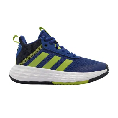 Pre-owned Adidas Originals Adidas Own The Game 2.0 J 'royal Blue Semi Solar Slime' | Kid's Size 5.5