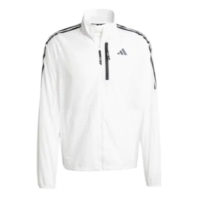 Adidas Originals Adidas Own The Run 3-stripes Packable Jacket 'white'