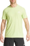 Adidas Originals Adidas Own The Run Aeroready Graphic T-shirt In Pulse Lime