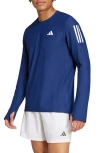 Adidas Originals Mens Adidas Own The Run Aeroready Running L/s T-shirt In Dark Blue