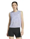Adidas Originals Adidas Own The Run Climacool 3-stripes Tank Top In Grey