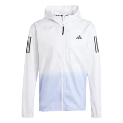 Adidas Originals Adidas Own The Run Colorblock Jacket 'white' In Multi