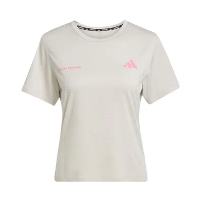Pre-owned Adidas Originals Adidas Own The Run Melange Tee 'orbit Grey Mel' | Women's Size L In Gray