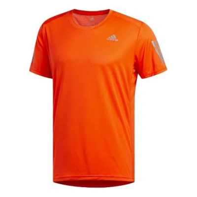 Adidas Originals Adidas Own The Run T Sports Training Round Neck Short Sleeve Orange
