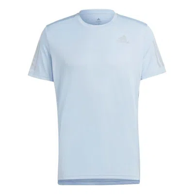Adidas Originals Mens Adidas Own The Run T-shirt In Blue Dawn/reflective Silver