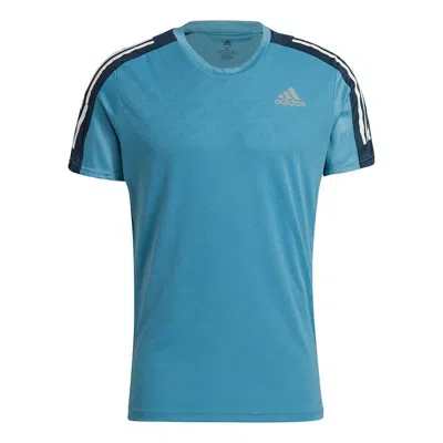 Adidas Originals Adidas Own The Run Tee Running Sports Round Neck Short Sleeve Blue