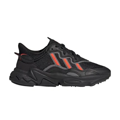 Pre-owned Adidas Originals Adidas Ozweego J 'black Solar Red' | Kid's Size 4