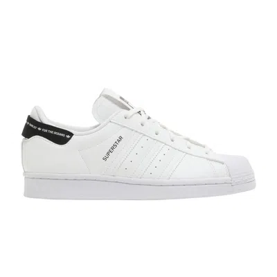 Pre-owned Adidas Originals Adidas Parley X Superstar J 'white Black' | Kid's Size 5