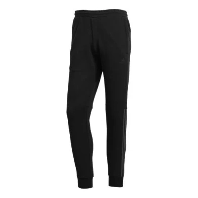 Adidas Originals Adidas Pattern Lacing Elastic Waistband Sports Pants Black