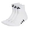 Adidas Originals Adidas Performance Cushioned Mid-cut Socks 3 Pairs 'white'