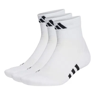 Adidas Originals Adidas Performance Cushioned Mid-cut Socks 3 Pairs 'white'