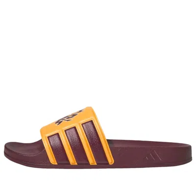 Adidas Originals Adidas Performance Slides 'arizona State Sun Devils' In Brown