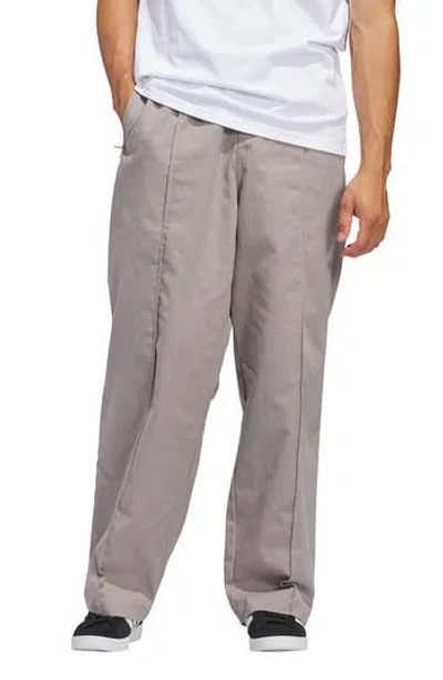 Adidas Originals Adidas Pintuck Wide Leg Track Pants In Brown