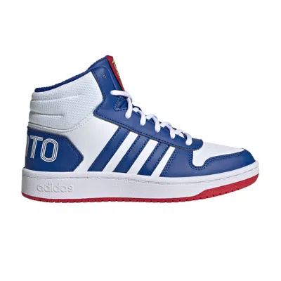 Pre-owned Adidas Originals Adidas Pokemon X Hoops 2.0 Mid J 'kanto' | Blue | Kid's Size 2