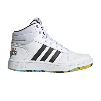 Pre-owned Adidas Originals Adidas Pokemon X Hoops Mid 2.0 J 'cloud White' | Kid's Size 10.5