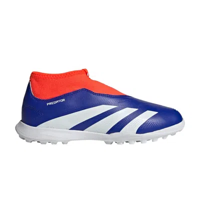 Pre-owned Adidas Originals Adidas Predator 24 League Laceless Tf J 'marinerush Pack' | Blue | Kid's Size 11.5