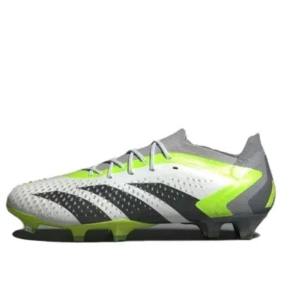 Adidas Originals Adidas Predator Accuracy.1 Low Fg 'white Black Lucid Lemon' In Gray