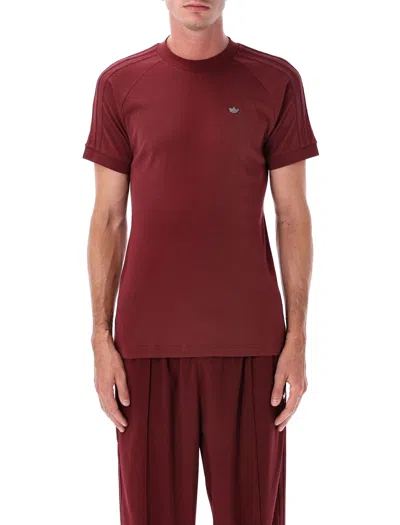 Adidas Originals Adidas Premium Cali Wool-blend T-shirt In Red