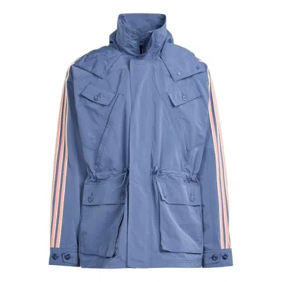 Adidas Originals Adidas Premium Windbreaker Jacket Asia Sizing 'teal Pink' In Blue