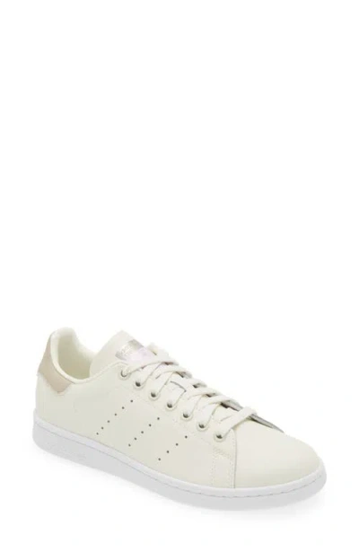 Adidas Originals Adidas Primegreen Stan Smith Sneaker In White/orange/silver Met.
