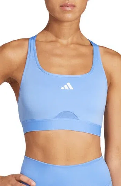 Adidas Originals Adidas Primeliftreact Aeroready Sports Bra In Blue