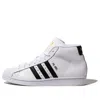 Adidas Originals Pro Model Hi Top Sneakers In White Leather