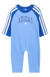 Adidas Originals Adidas Raglan Logo Romper In Blue