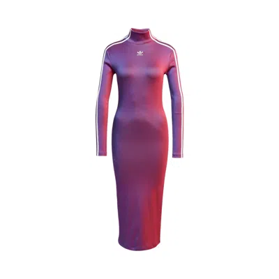 Pre-owned Adidas Originals Adidas Rasant Rib Long-sleeve Dress 'multicolor' | Multi-color | Women's Size L