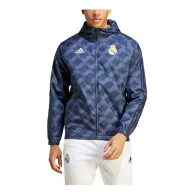 Adidas Originals Adidas Real Madrid Dna 23/24 Windbreaker Jackets 'blue'