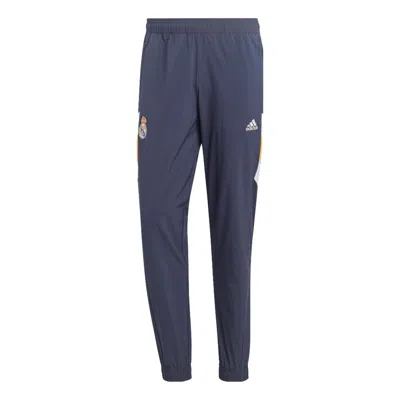 Adidas Originals Adidas Real Madrid Icon Woven Pants 'night Navy' In Blue