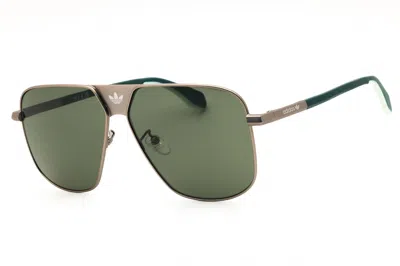 Adidas Originals Adidas Rectangular Metal Frame Sunglasses In Green