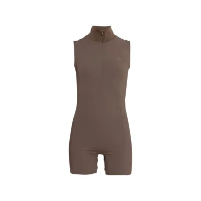 Adidas Originals Adidas Recycled Polyester Performance Bodysuit In Brown