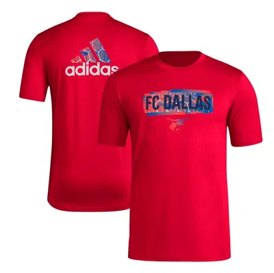 Adidas Originals Adidas Red Fc Dallas Local Pop Aeroready T-shirt